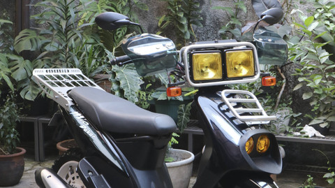 Yamaha Mio 2006 berkonsep semi dakar bikinan bengkel Gashakon.co Bandung. Foto: Dok. Imam Abraham/Gashakon.co