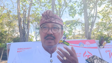 Wakil Ketua PHRI Bali I Gusti Ngurah Rai Suryawijaya usai menghadiri HUT ke-66 Provinsi Bali di Lapangan Renon, Kota Denpasar, Rabu (14/8/2024). Foto: Denita BR Matondang/kumparan