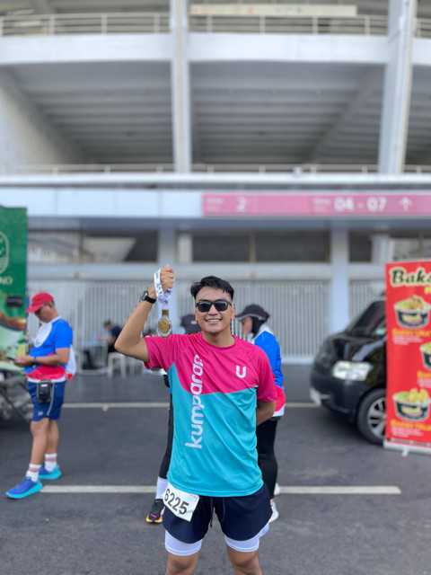 Hilham, member teman kumparan Running Club. Foto: dok istimewa