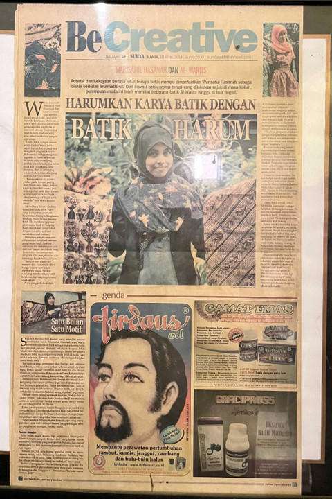 Dokumentasi saat Warisatul Hasanah mulai merintis Batik aromaterapi Al-Warits di Bangkalan, Madura. Foto: Muhammad Darisman/kumparan