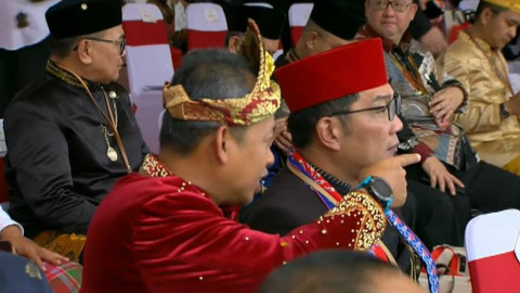 Ridwan Kamil menghadiri upacara HUT ke-79 RI Istana Negara IKN, Kalimantan Timur, Sabtu (17/8/2024). Foto: YouTube/Sekretariat Presiden
