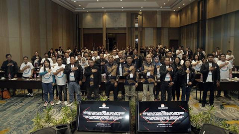 Deklarasi wartawan sebagai sahabat JDIH KPU Sulawesi Utara pada pelaksanaan Pilkada Serentak 2024.