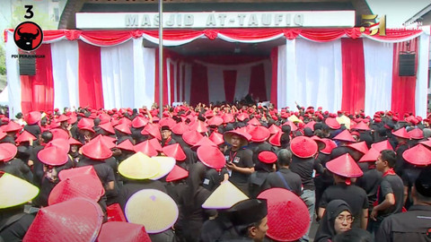 Megawati Joget bareng kader PDIP. Foto: YouTube/PDI Perjuangan