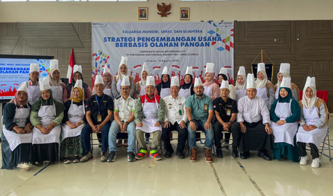 PT Pertamina Geothermal Energy Tbk (PGE) menggelar Workshop Strategi Pengembangan Usaha Berbasis Olahan Pangan Keluarga Mandiri Sehat dan Sejahtera (Kamasetra) dalam memeriahkan HUT ke-79 RI di Ulu Belu, Tanggamus, Lampung. Foto: Dok. Pertamina