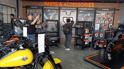 Suasana diler baru Indomobil Harley-Davidson of Jakarta. Foto: Fitra Andrianto/kumparan