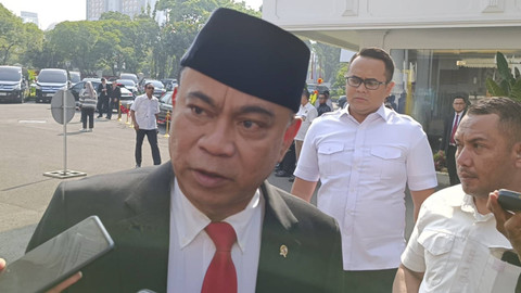 Menkominfo Budi Arie Setiadi di Istana Negara, Jakarta, Senin (19/8/2024). Foto: Zamachsyari/kumparan