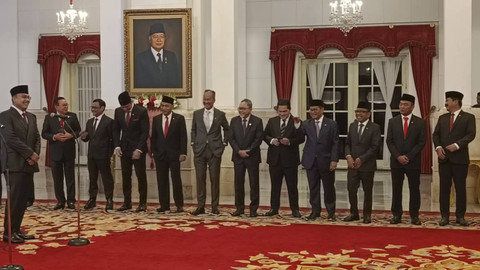 Suasana di Istana Negara, Jakarta jelang reshuffle, Senin (19/8/2024). Foto: Zamachsyari/kumparan