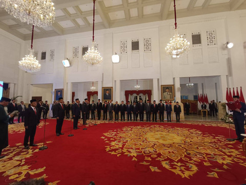 Suasana Istana Negera jelang reshuffle kabinet, Senin (19/8/2024). Foto: Zamachsyari/kumparan