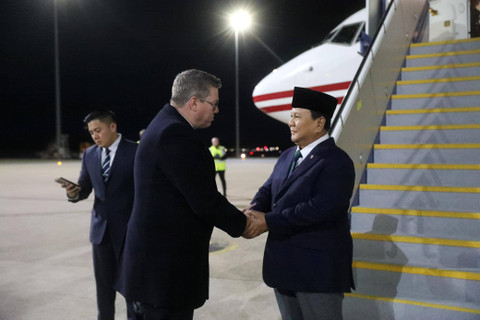 Prabowo tiba di bandara Canberra, Australia Foto: Dok. Istimewa