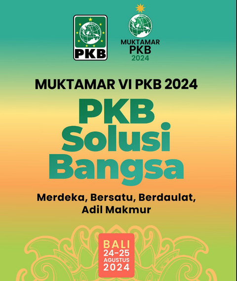 Muktamar PKB ke-6 digelar di Bali tanggal 24-25 Agustus 2024. Foto: Dok PKB