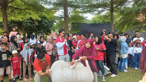 Salah satu kegiatan lomba dalam Pesta Rakyat TMII. Foto: kumparan