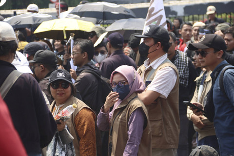 Komisioner Komnas HAM Anis Hidayah saat berada di lokasi demo tolak RUU Pilkada, Kamis (22/8/2024). Foto: Dok. Komnas HAM