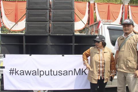 Komisioner Komnas HAM Anis Hidayah saat berada di lokasi demo tolak RUU Pilkada, Kamis (22/8/2024). Foto: Dok. Komnas HAM