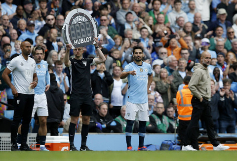 Ilkay Guendogan saat Manchester City vs Ipswich Town dalam laga pekan kedua Liga Inggris 2024/25 di Stadion Etihad pada Sabtu (24/8) malam WIB. Foto: REUTERS/Craig Brough