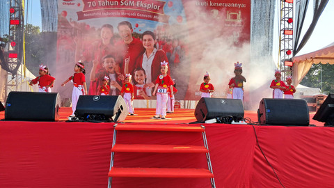 Senam Isi Piringku SGM. Foto: Nur Khafifah/kumparan