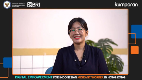 Webinar kumparan Academy: Digital Empowerment for Indonesian Migrant Worker in Hongkong bersama KJRI Hong Kong, disponsori oleh BRI, pada Minggu (25/8). Foto: Dok. kumparan