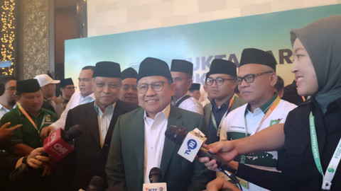 Ketum PKB sekaligus mandatoris tunggal Muktamar 2024 Muhaimin Iskandar (Cak Imin) dalam Muktamar XI PKB di Bali, Minggu (25/8/2024). Foto: Denita BR Matondang/kumparan