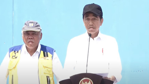 Jokowi resmikan SPAM di Lampung. Dok: Youtube Sekretariat Presiden.