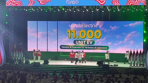 Kegiatan Grab Indonesia #PercayaIndonesia Merdeka dari Polisi di Ecovention Hall Ancol, Jakarta Utara, pada Senin (26/8/2024). Foto: Rachmadi Rasyad/kumparan
