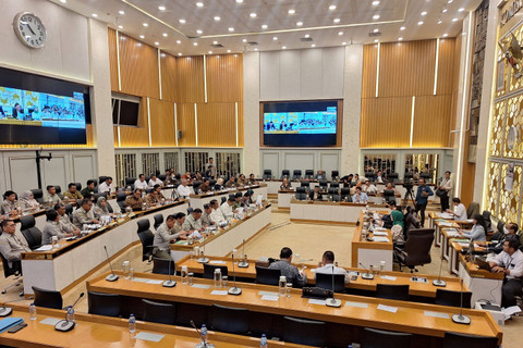 Suasana Raker Komisi IV DPR RI dengan Kementan di Gedung DPR RI, Senin (26/8/2024). Foto: Argya D. Maheswara/Kumparan