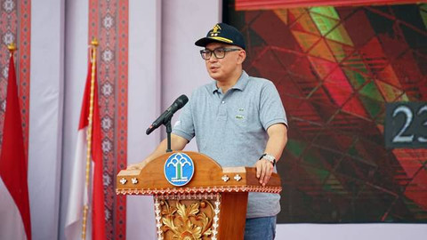 Kepala Kemenkumham Sulut, Ronald Lumbuun, saat menutup kegiatan Pameran Pelayanan Publik dalam rangka Hari Pengayoman ke-79.