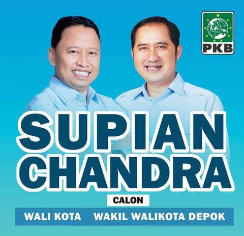 Pasangan Cawalkot Depok 2024 Supian-Chandra. Foto: Dok. Istimewa