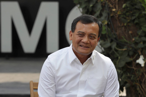 Ahmad Luthfi tiba di DPP Partai Demokrat, Jakarta, Selasa (27/8/2024). Foto: Syawal Darisman/kumparan