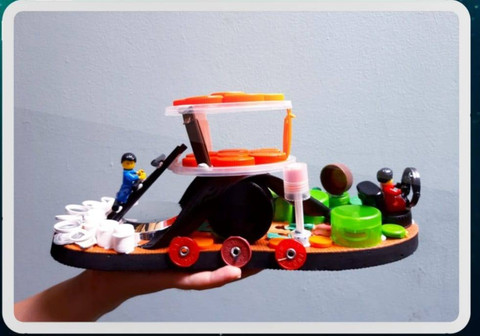 Ilustrasi kreasi mainan dari barang bekas ala ALW. Foto: dok istimewa