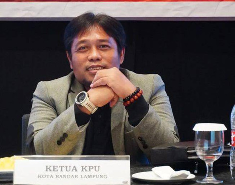 Ketua KPU Kota Bandar Lampung, Dedy Triadi | Foto : Ist