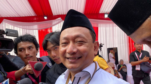 Politikus PKB Hasbiallah Ilyas ditemui setelah pendaftaran RK-Suswono di KPU Jakarta, Rabu (28/8). Foto: Abid Raihan/kumparan