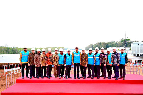 Peresmian PLTS Ground-Mounted Terbesar di Indonesia, berlokasi di Purawakarta, Jawa Barat, Rabu (28/8/2024). Foto: Dok. PLN