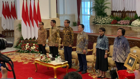 Presiden Jokowi menerima penghargaan Agricola Medal dari organisasi pangan dan pertanian dunia, Food and Agriculture Organization (FAO) di Istana Negara Jakarta, Jumat (30/8/2024).  Foto: Luthfi Humam/kumparan