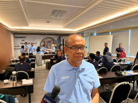 Ketum IADO, Gatot S. Dewa Broto, saat jumpa pers IADO dalam pengumuman  pemilihan PRESI (Presenter Edukasi) Anti-Doping, di Jakarta, Jumat (30/8). Foto: Soni Insan Bagus/kumparan