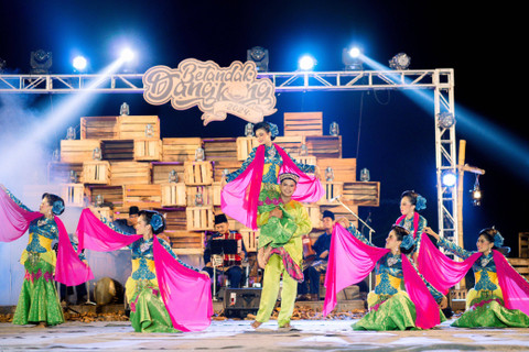 Penampilan seni tari dalam even Betandak Dangkong 2024. Foto: Istimewa