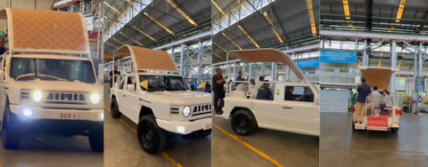 Wujud popemobile yang dibangun menggunakan Pindad Maung MV3 Tangguh untuk Paus Fransiskus di Indonesia. Foto: Dok. Istimiewa