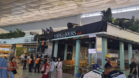 Tenant yang terbakar di Bandara Soekarno Hatta. Foto: Dok. Humas Bandara Soekarno Hatta