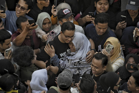 Anies Baswedan jadi magnet di CFD Jakarta, Minggu (1/9/2024). Foto: Dok: Istimewa 