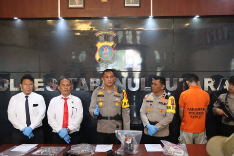 Polres Taput merilis kasus pembunuhan terhadap pegawai Akper, Monika Hutahuruk.  Foto: Polres Taput