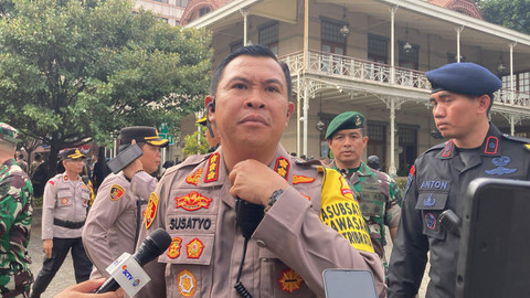 Kapolres Jakarta Pusat Kombes Pol Susatyo Purnomo Condro siapkan keamanan jelang kedatangan Paus Fransiskus, Selasa (3/9). Foto: Alya Zahra/Kumparan