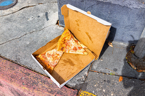 Ilustrasi sampah kotak pizza. Foto: Shutterstock