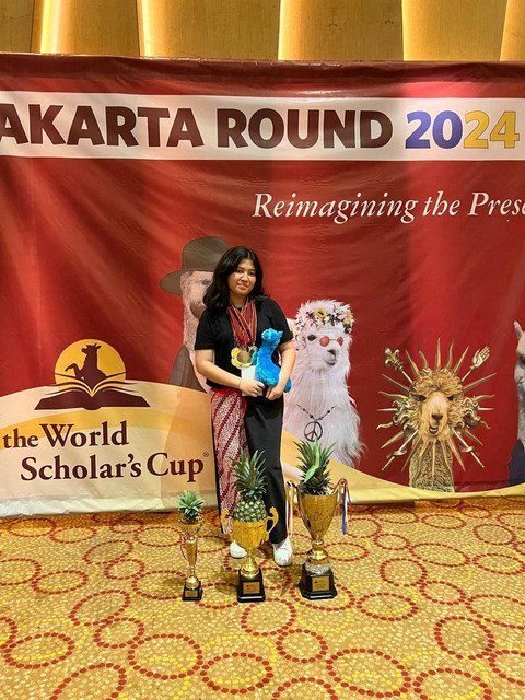 Sherazade saat mengikuti kompetisi WSC di Korea. Foto: Dok. Pribadi