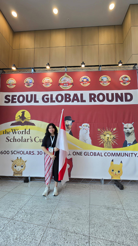 Sherazade saat mengikuti kompetisi WSC di Korea. Foto: Dok. Pribadi