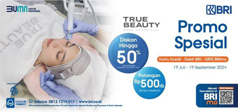 Prtomo Spesial BRI untuk perawatan di True Beauty. Foto: dok. BRI
