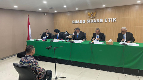 Sidang putusan perkara etik Wakil Ketua KPK Nurul Ghufron terkait mutasi pegawai Kementerian Pertanian (Kementan) di Gedung ACLC KPK, Jumat (6/9/2024).  Foto: Fadhil Pramudya/kumparan