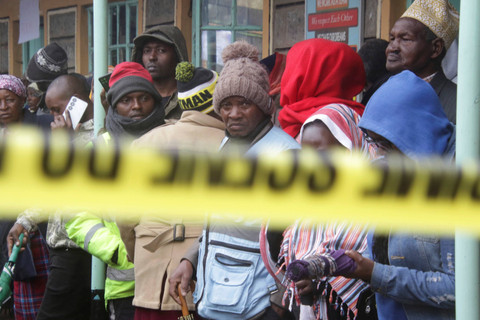 Bagian dari asrama terlihat setelah kebakaran di Hillside Endarasha Primary di Nyeri, Kenya, Jumat, 6 September 2024. Foto: AP Photo