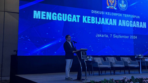 Ketua Komisi X DPR RI Syaiful Huda menyampaikan sambutan pada acara Diskusi Kelompok Terpumpun dengan tajuk "Menggugat Kebijakan Anggaran Pendidikan" bersama Kemendikbudristek di Hotel Sheraton Gandaria City, Jakarta, Sabtu (7/9/2024). Foto: Luthfi Humam/kumparan
