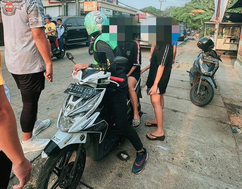 2 ABG perempuan yang diamankan untuk dilakukan pembinaan. (ist)