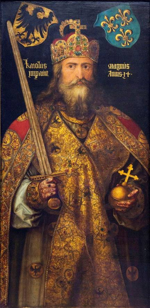 Foto: Kaisar Charlemagne, koleksi museum nasional Jerman. 
