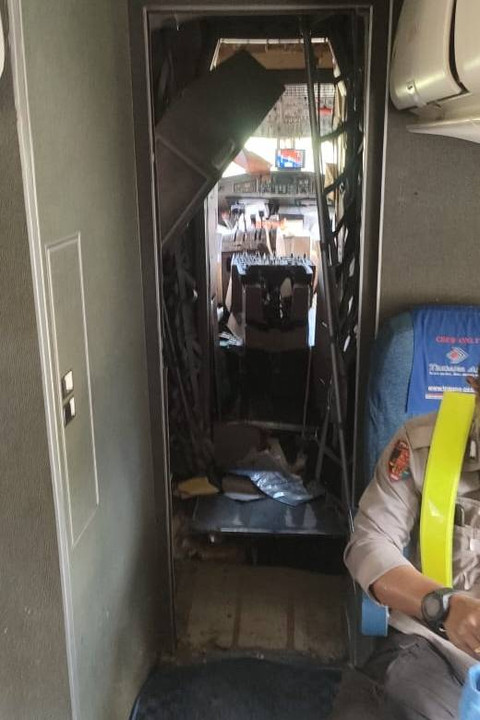 Pesawat Trigana Air kecelakaan di Papua, Senin (9/9/2024). Foto: Dok. Istimewa