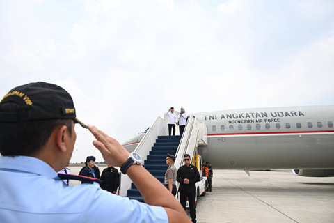 Wapres Ma'ruf Amin berangkat ke Tanjungpinang, Kepulauan Riau pada Senin (9/9/2024). Foto: BPMI Setwapres